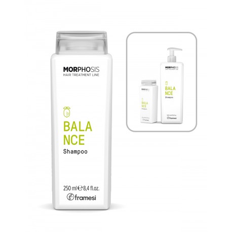 BALANCE SHAMPOO Šampūnas besiriebaluojantiems plaukams